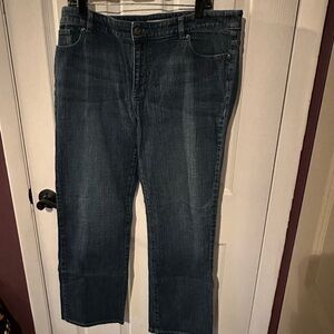 Chico's Dark Blue Boot Cut Jeans
